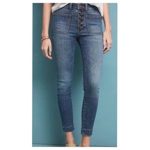 Pilcro And The Letterpress By Anthropologie Hi-Rise Denim Leggings Size 29